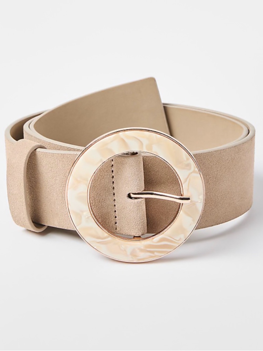 LOFT Resin Buckle Suede Belt NWT